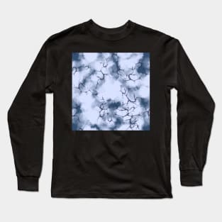 dark lightning flashes in the clouds around the eye of the storm Long Sleeve T-Shirt